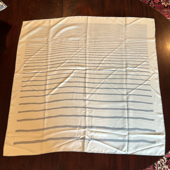 Hermès Silk Scarf - Grey Lines - Picture 1 of 7